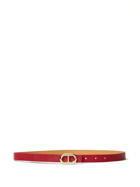 logo-buckle belt