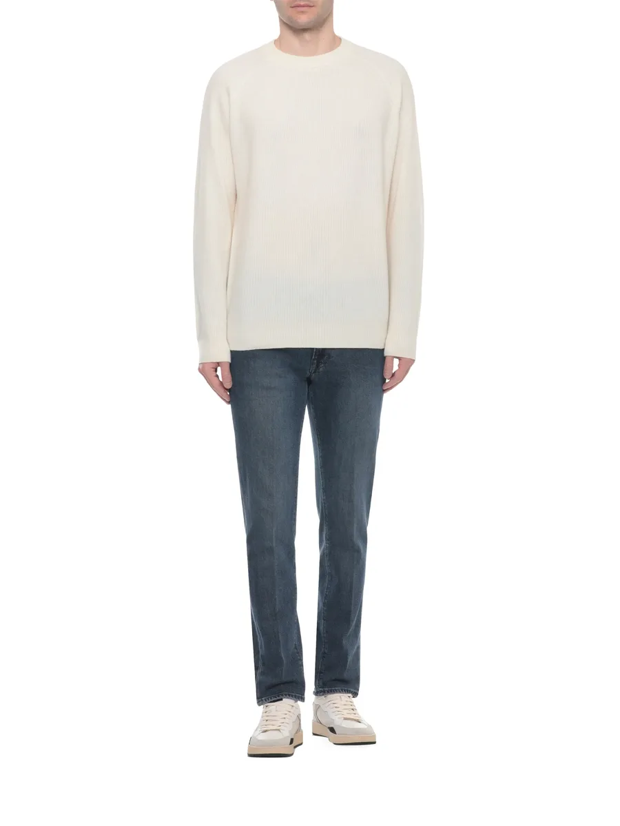 Chelsea panelled leather sneakers 12