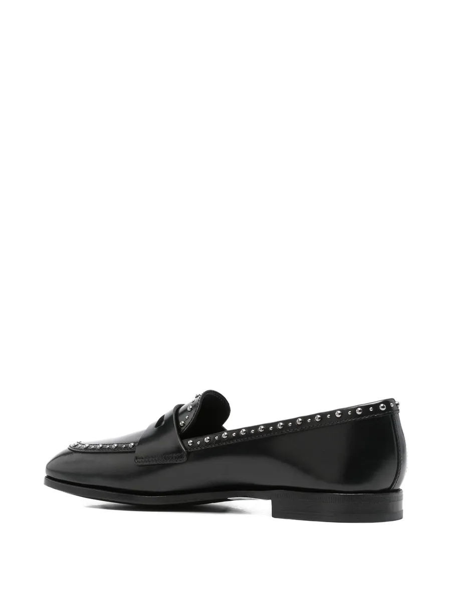 Onyx Met. studded penny loafers 5