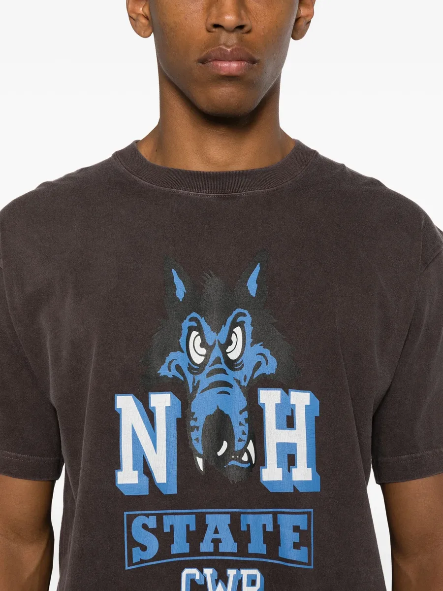 NH wolf-print T-shirt 10
