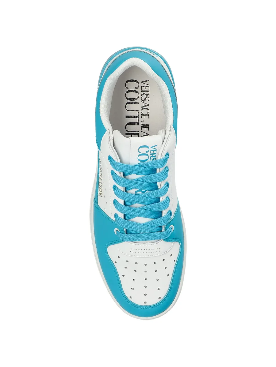 leather logo sneakers 8