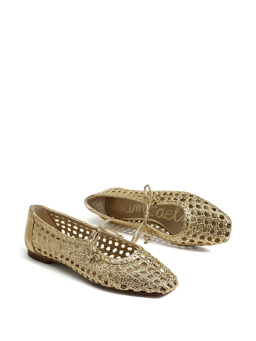Marcie woven tie ballet flats 5