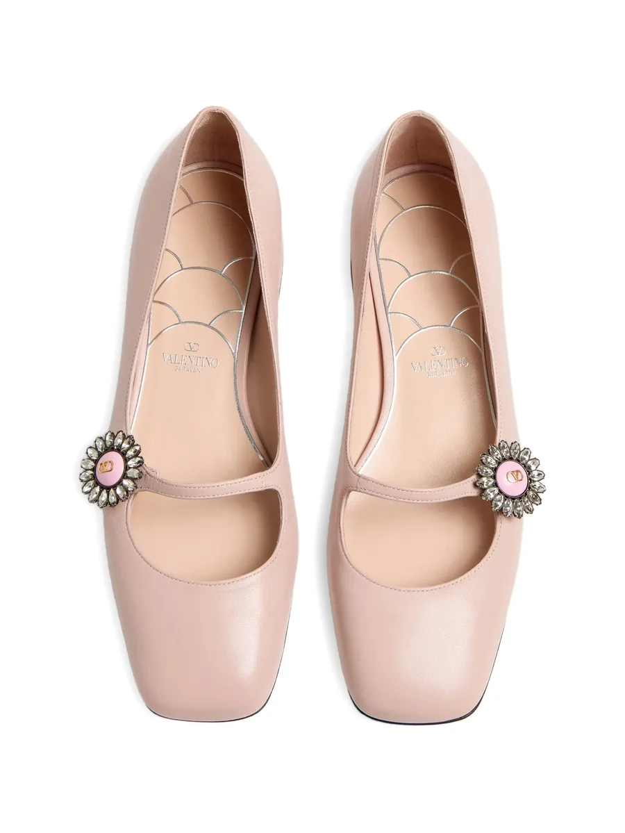 Mary-Jane ballet leather ballerina shoes 8
