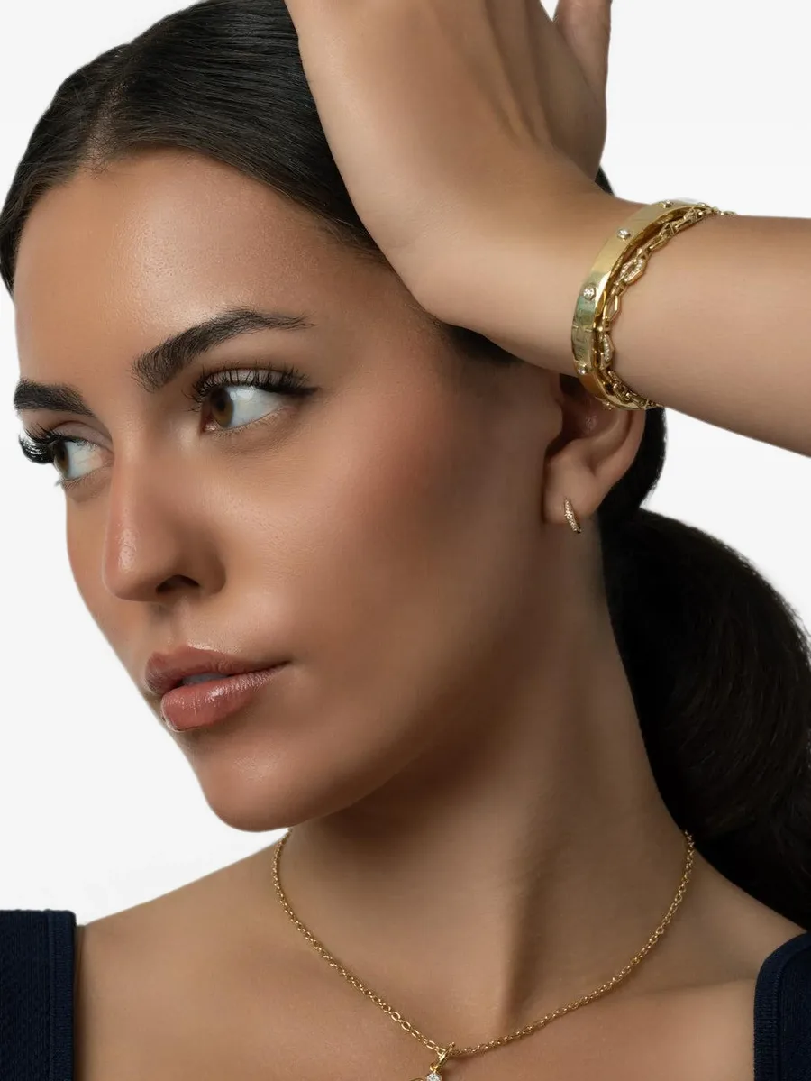 Honey Comb diamond bangle bracelet 3