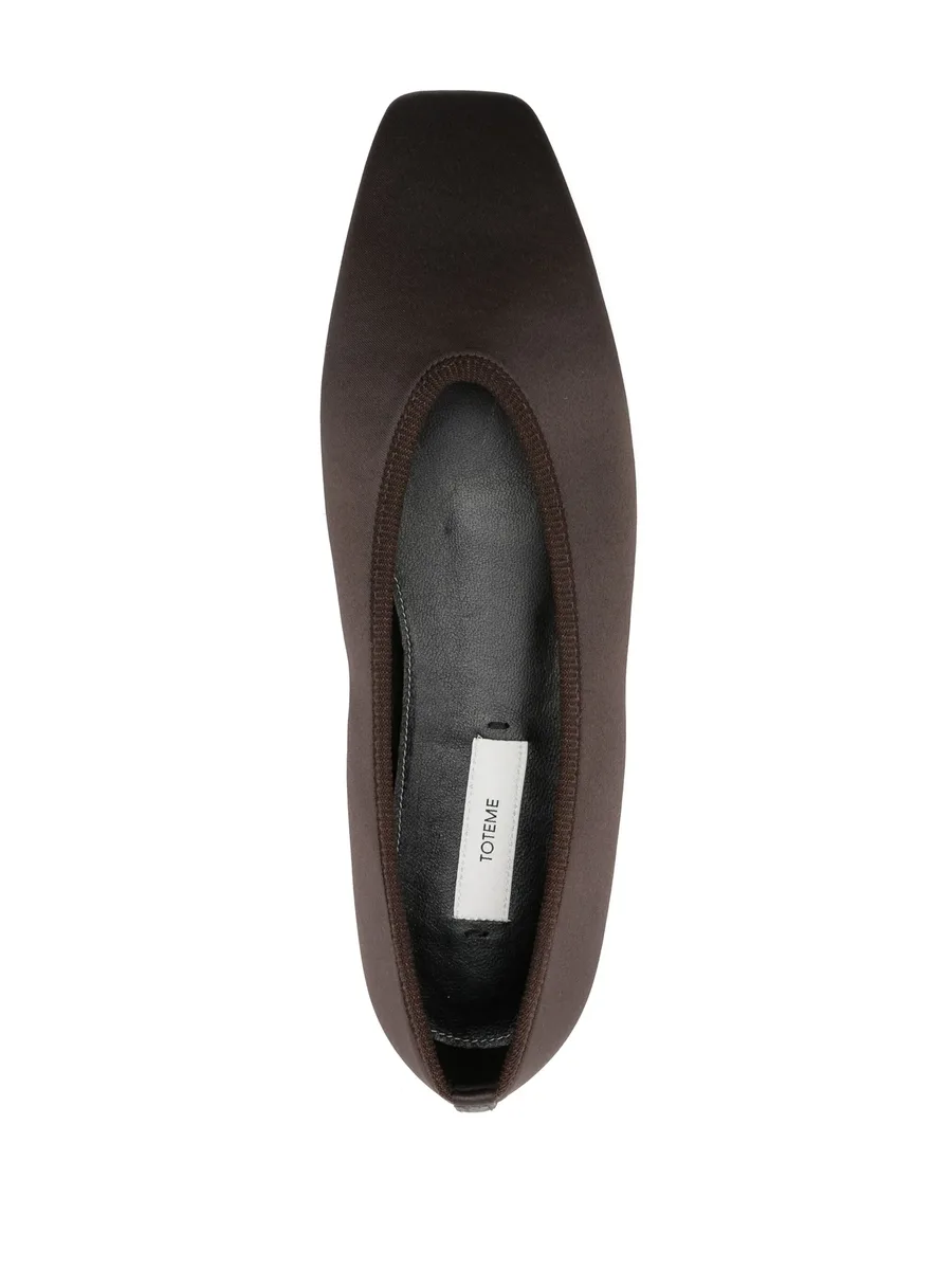 Minimalist satin ballet flats 8