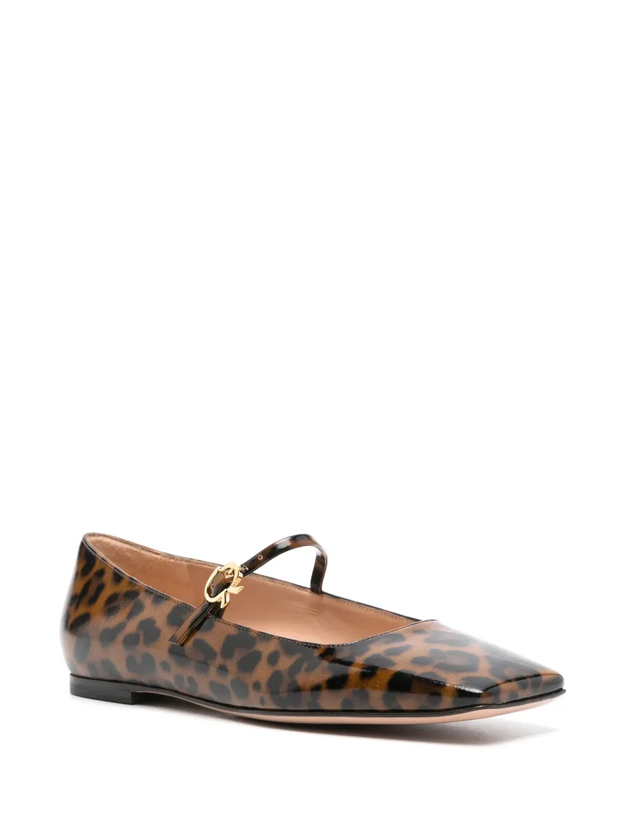 Carla leopard-print ballerinas 3