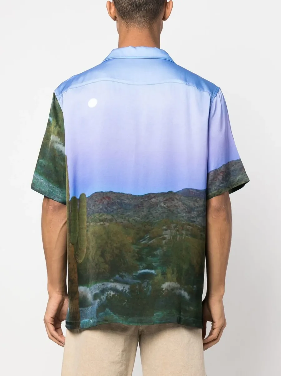 logo-embroidered shirt 7