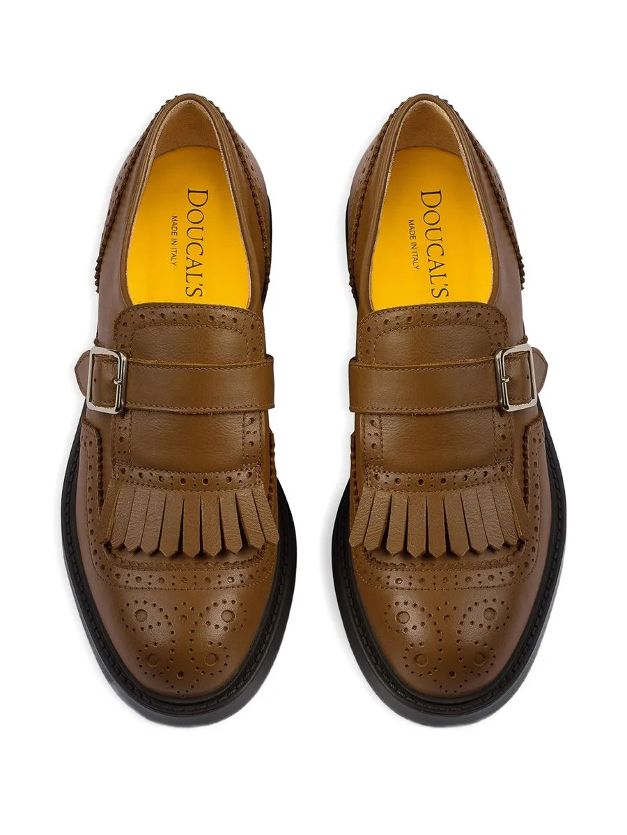 tassel-detail buckled monk shoes 5