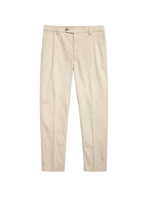 straight-leg tailored trousers