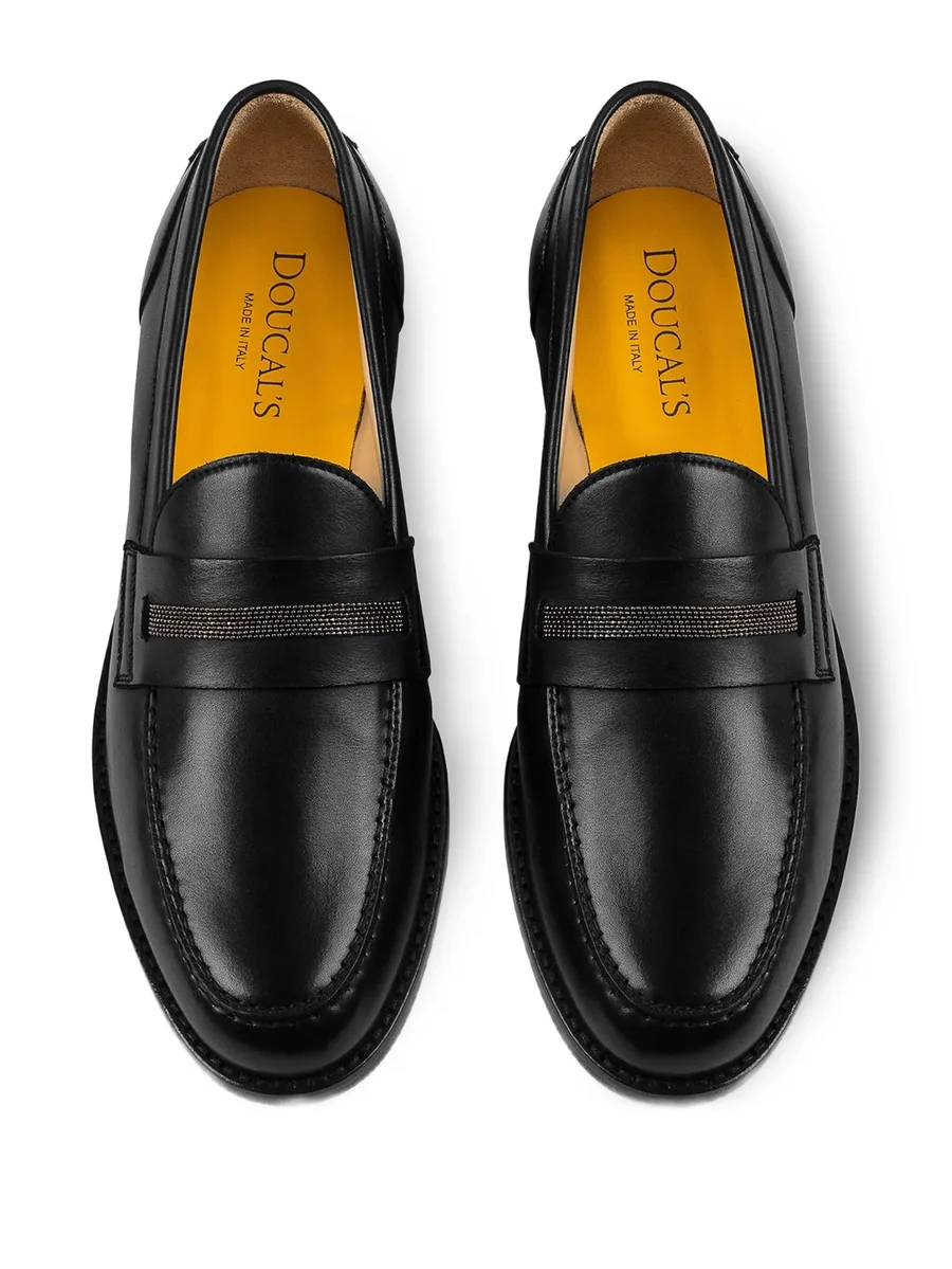 stud-embellishment leather loafers 5