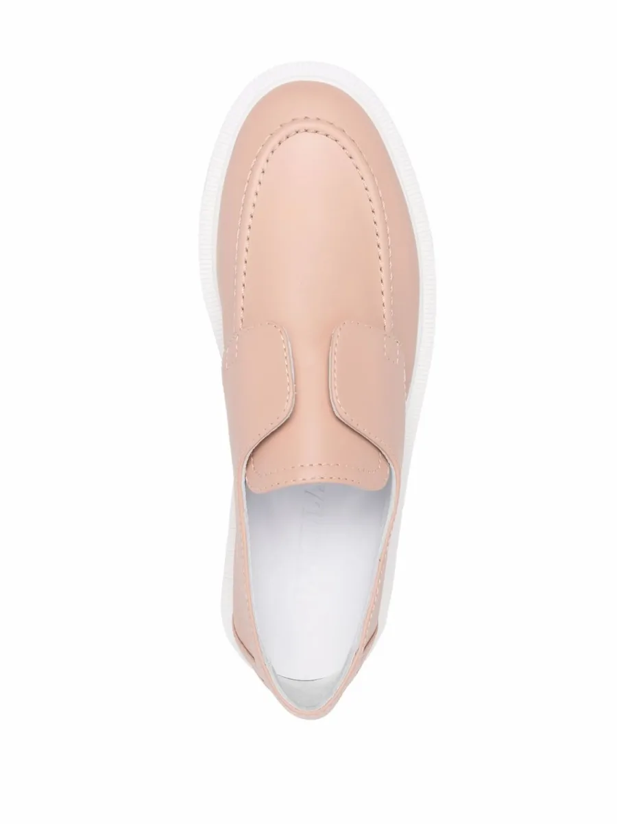 two-tone leather loafers 7