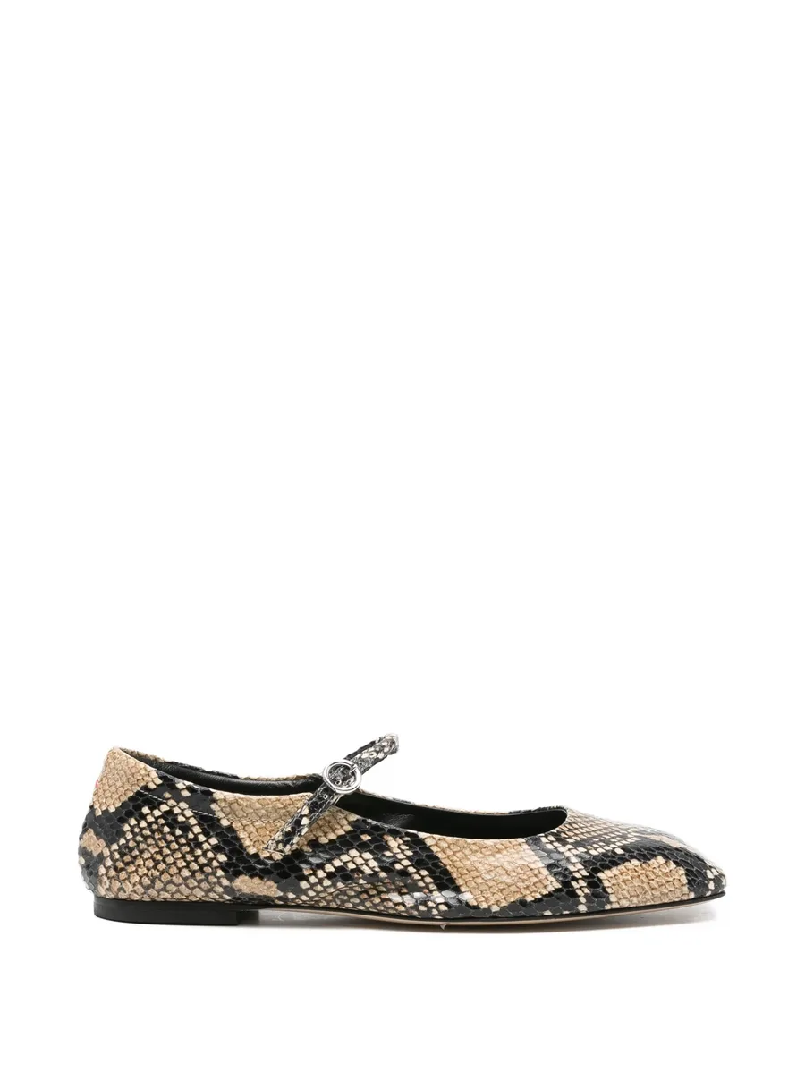 Uma snake-print ballet flats 1