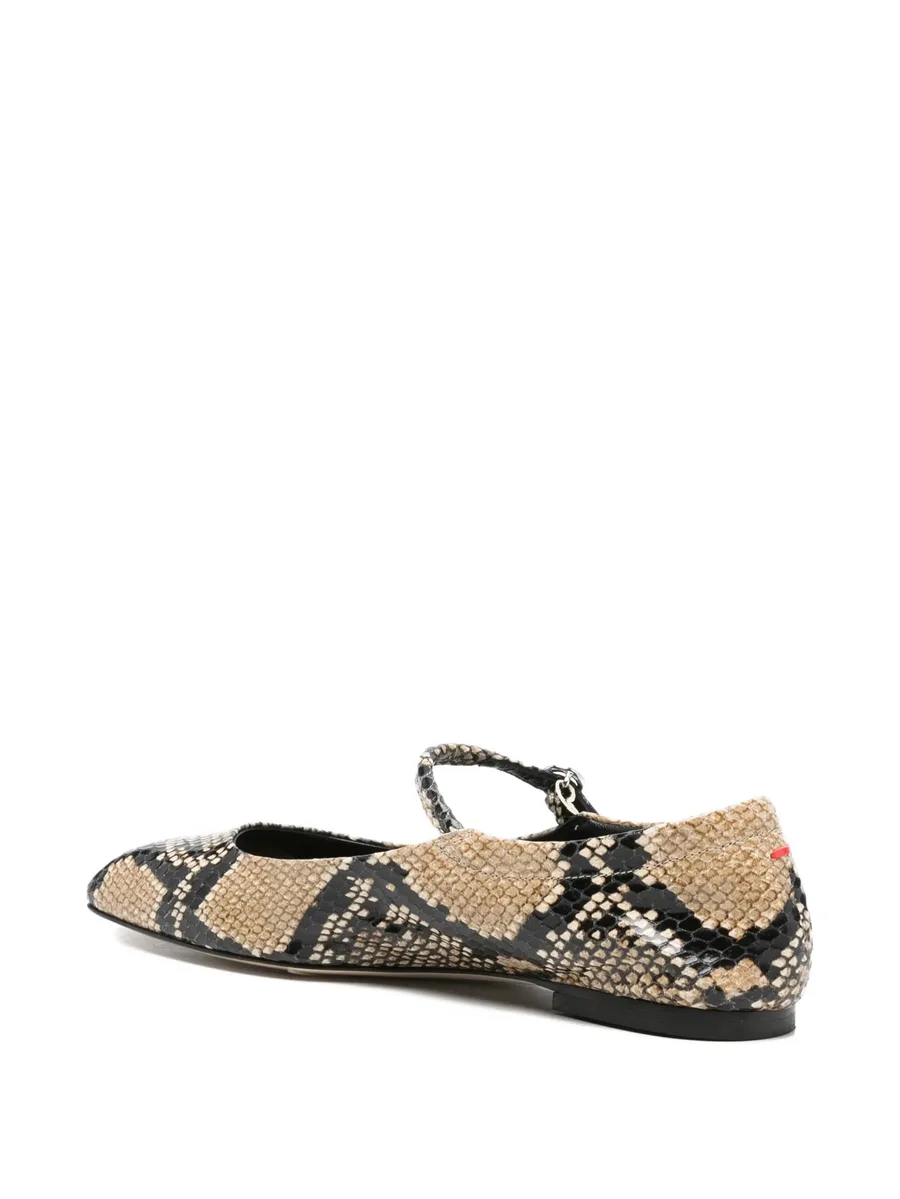 Uma snake-print ballet flats 5