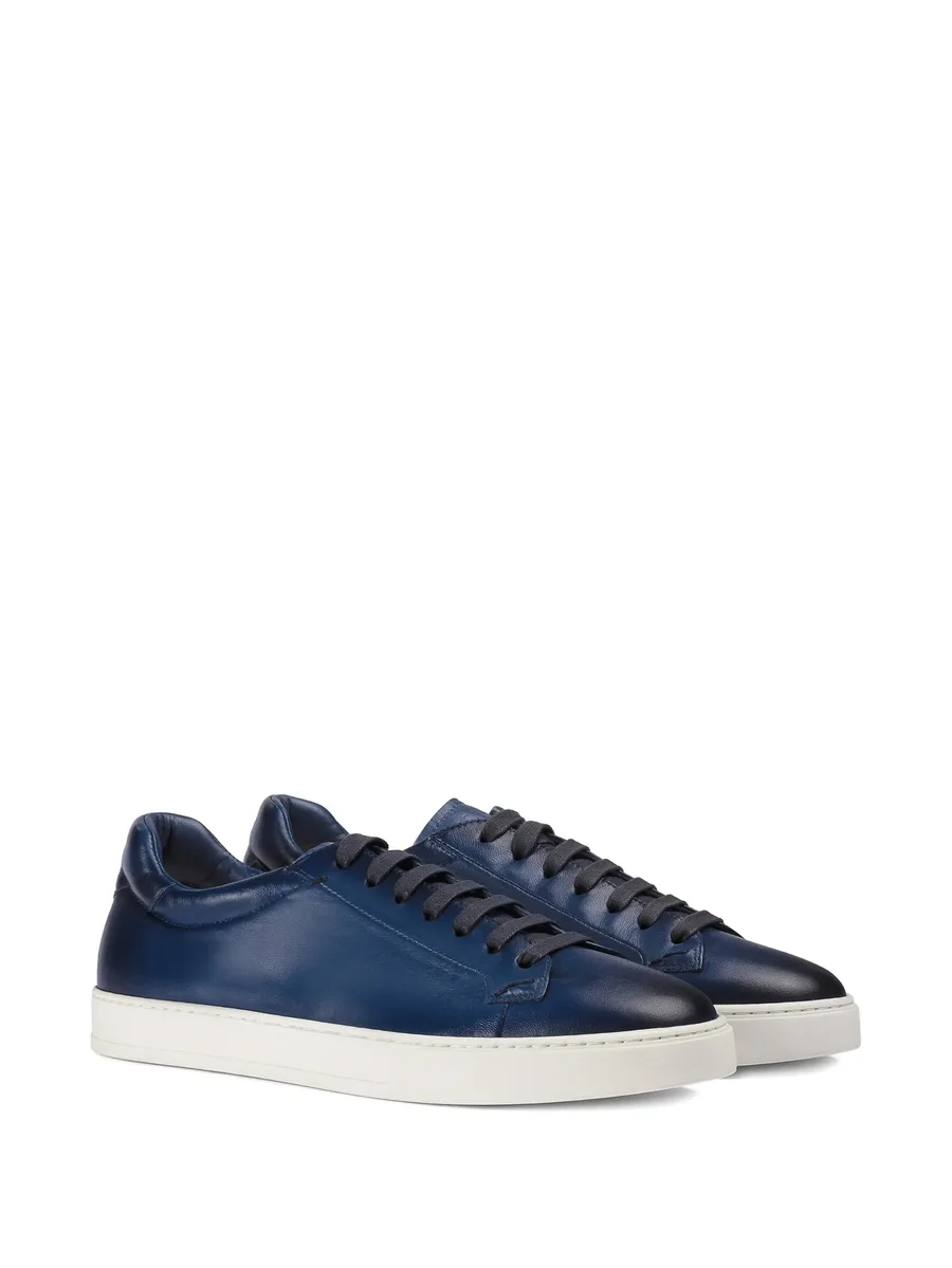 blue leather sneakers 3