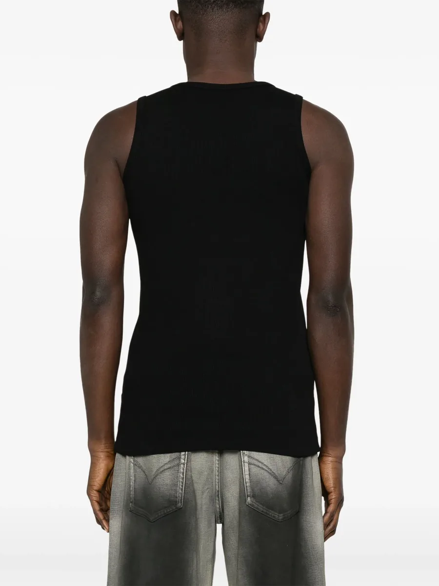 logo-embroidered tank top 8