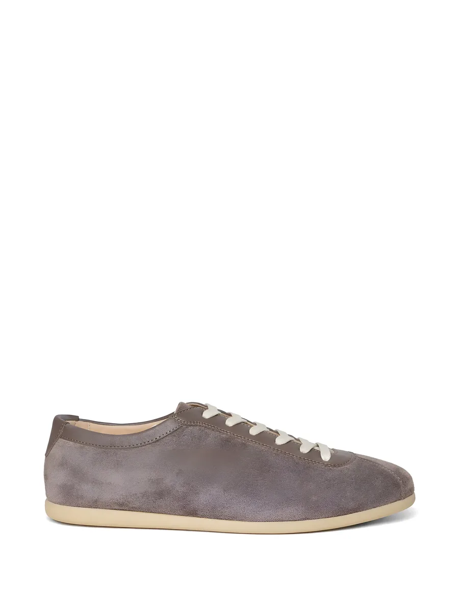 lace-up leather sneakers 1