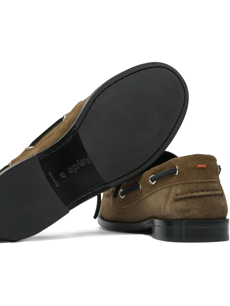 Harris suede leather lace-up loafers 10