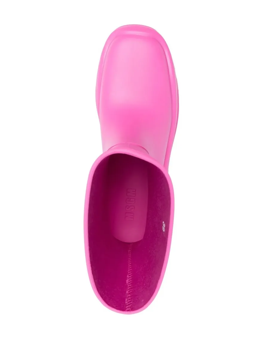 lug-sole rain boots 8