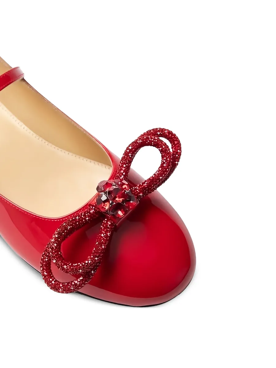 bow embellished ballet flats 3