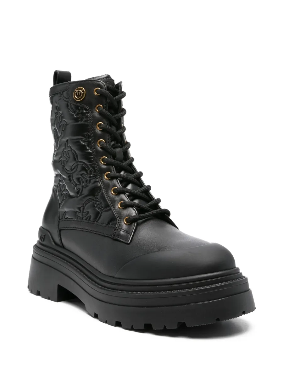 50mm quilted lace-up boots 3