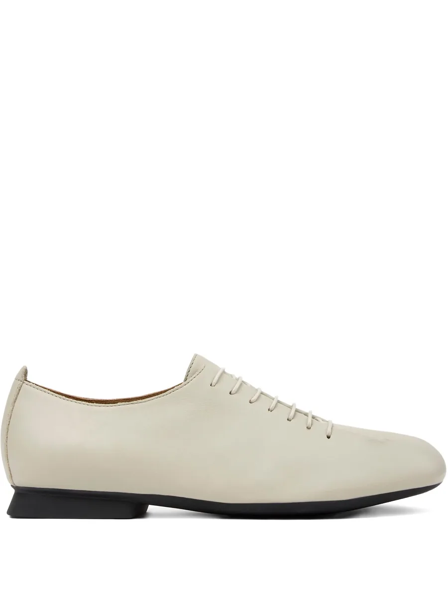 lace-up leather flats 1
