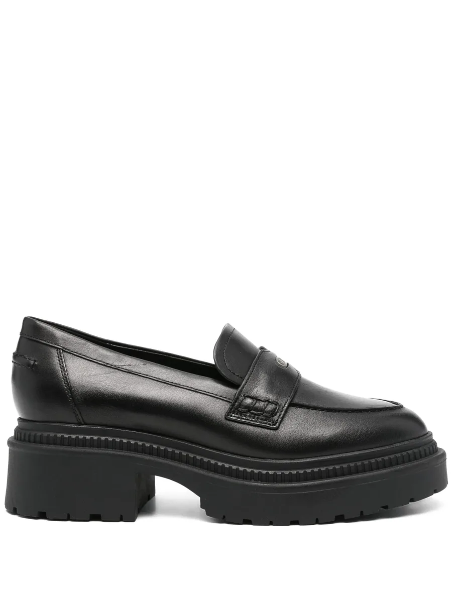 logo-stamp loafers 1