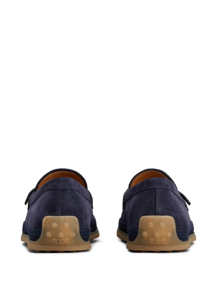 buckle-detail suede loafers 6