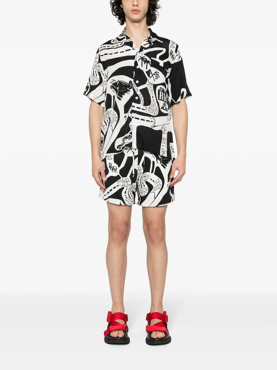 Strada silk shorts 3