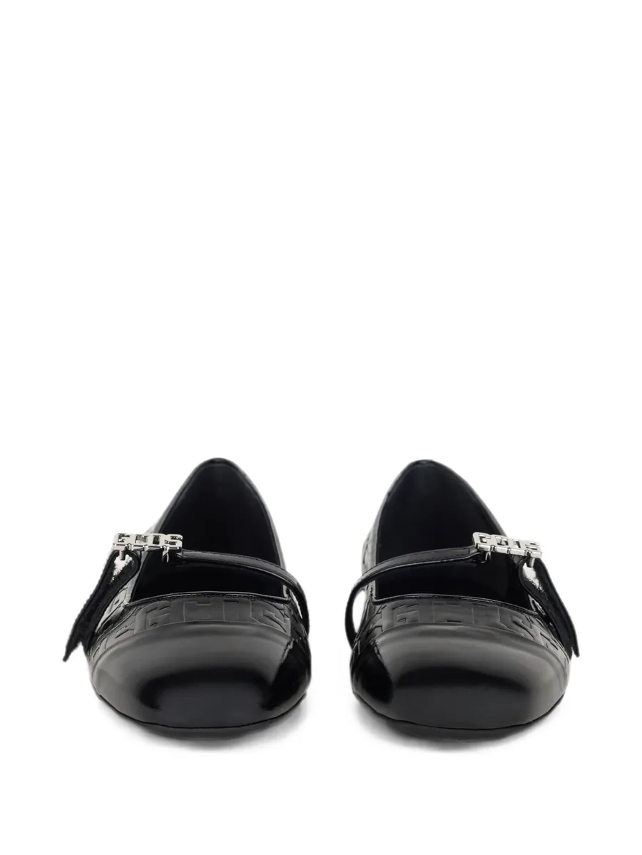 monogram-embossed logo-plaque ballet flats 5