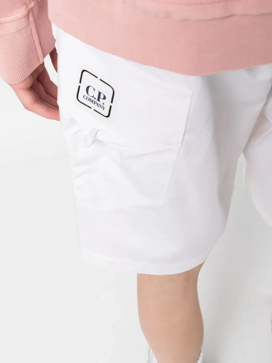 logo-print belted-waist shorts 10