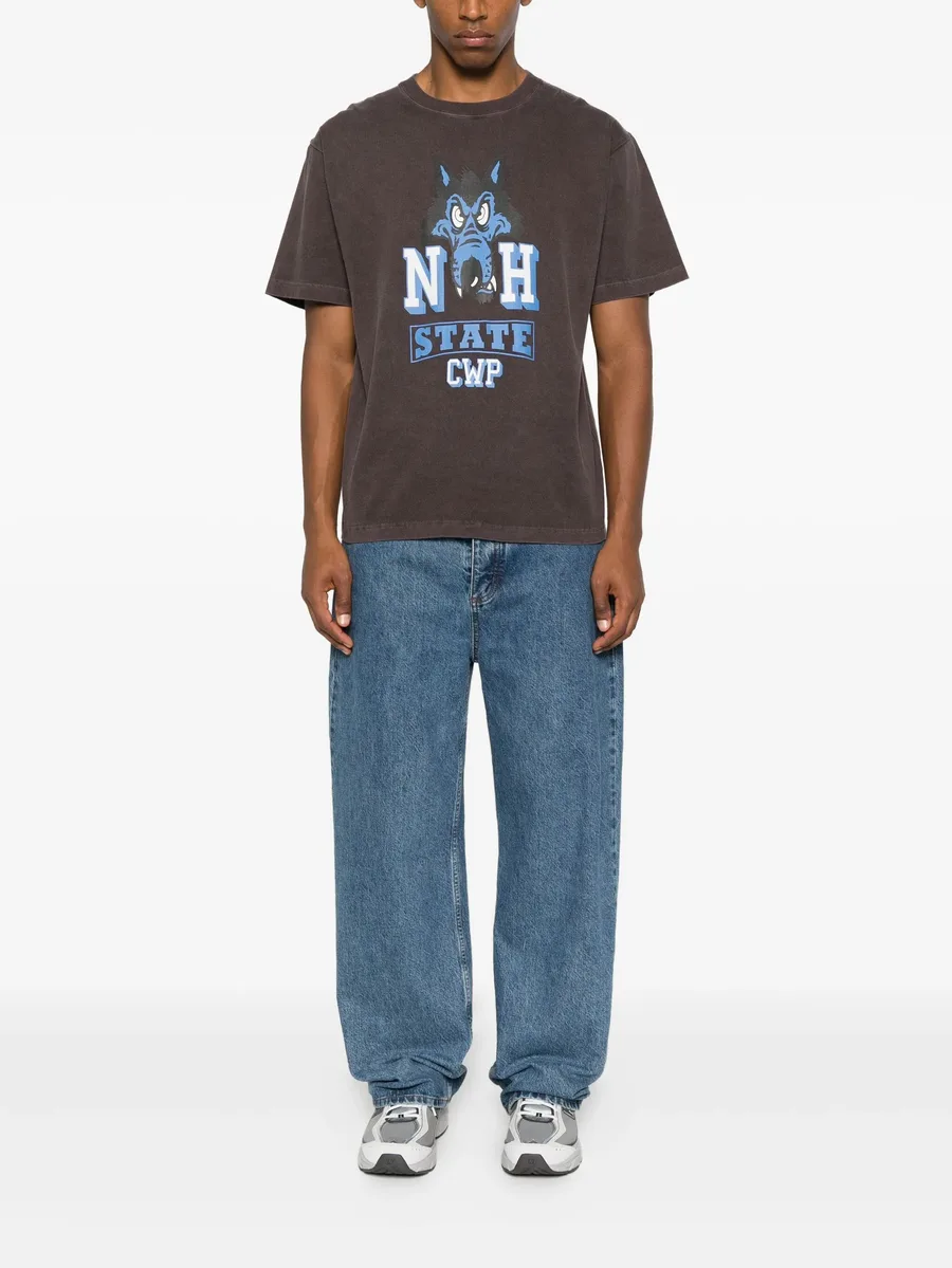NH wolf-print T-shirt 3