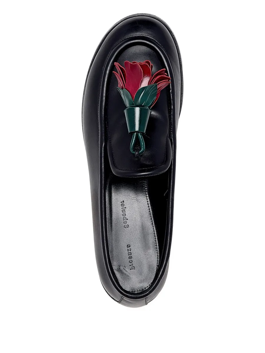 flower-embellished loafers 6