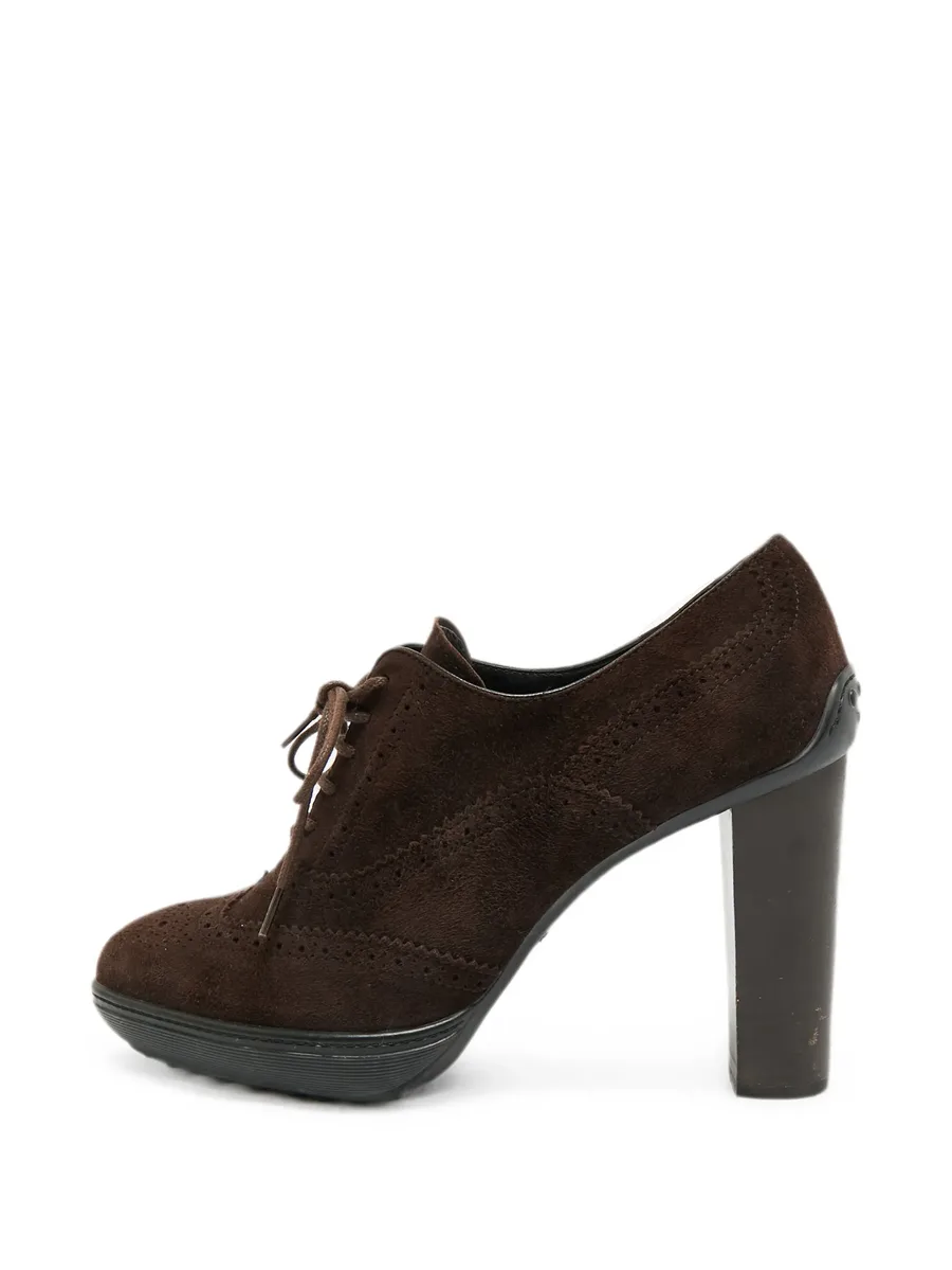 brogue-detail lace-up pumps 1