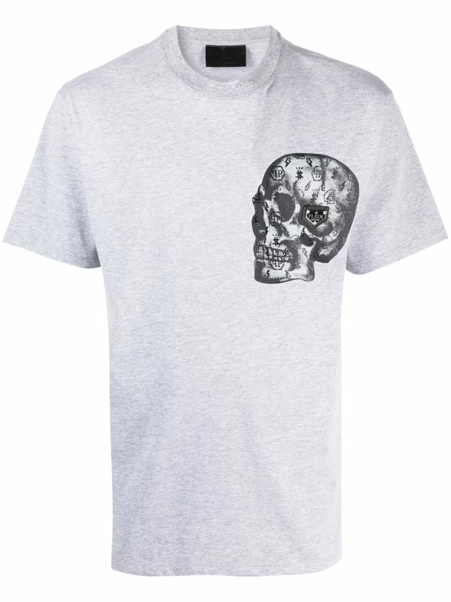 skull-print cotton-blend T-shirt 2