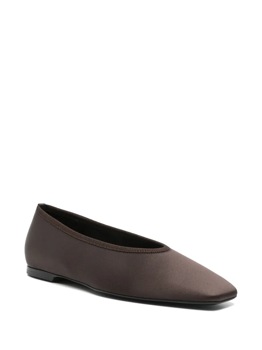 Minimalist satin ballet flats 3