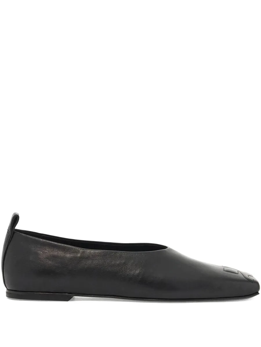 logo-detail ballet flats 1