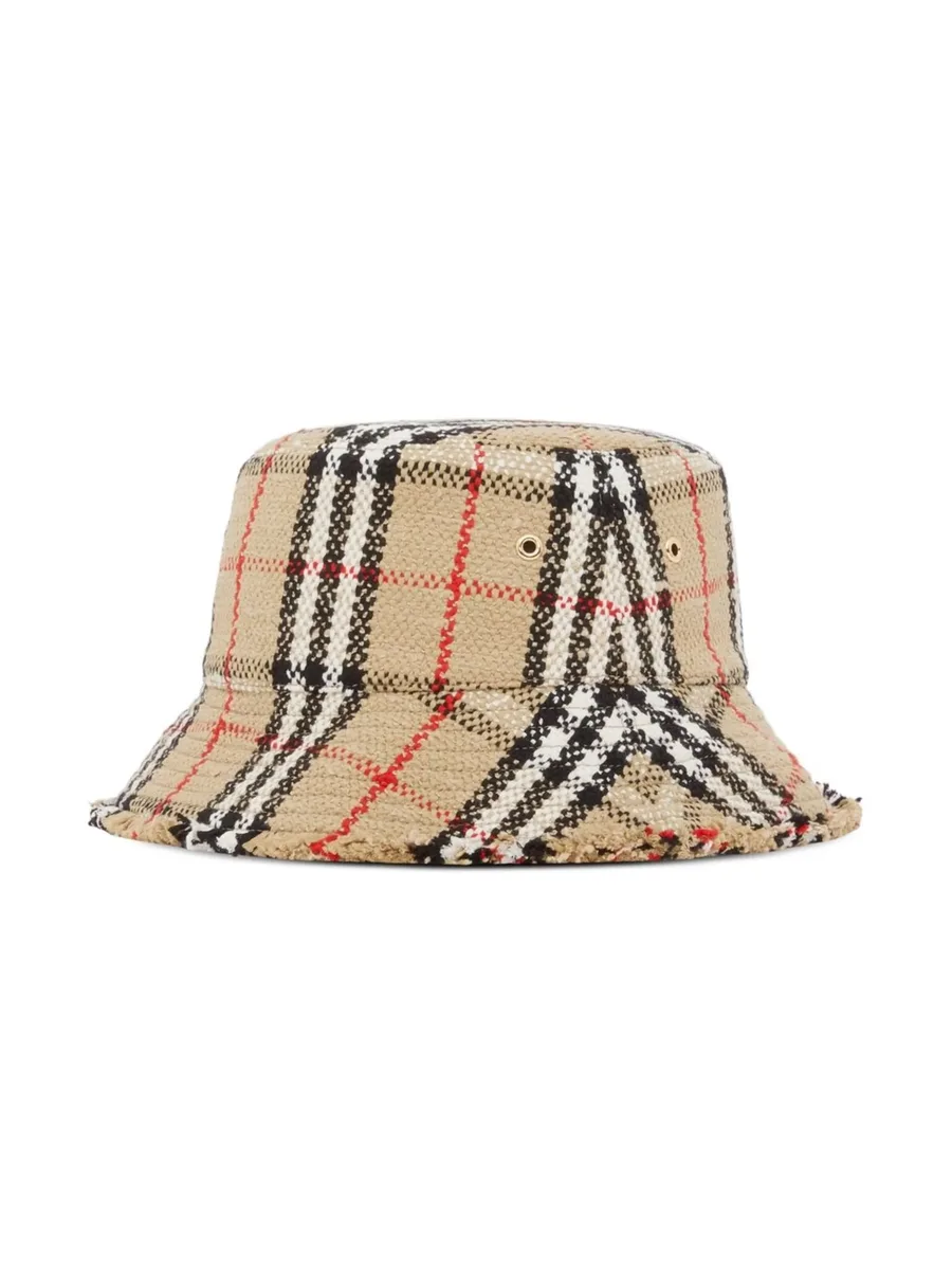 панама из ткани букле в клетку Vintage Check 3