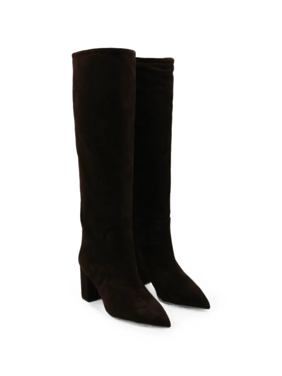 Anja suede pointed-toe boots 3