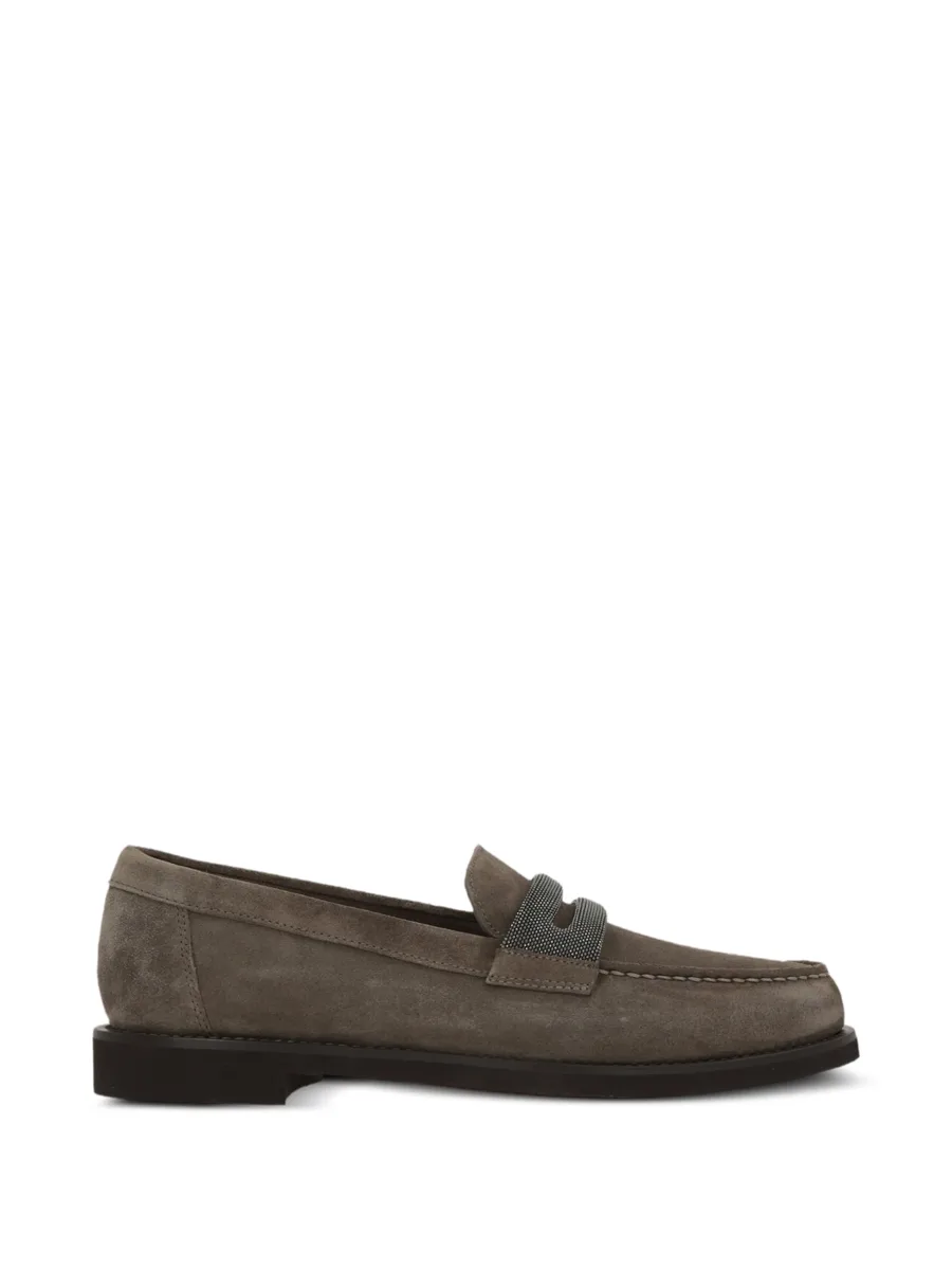 suede horsebit loafers 1