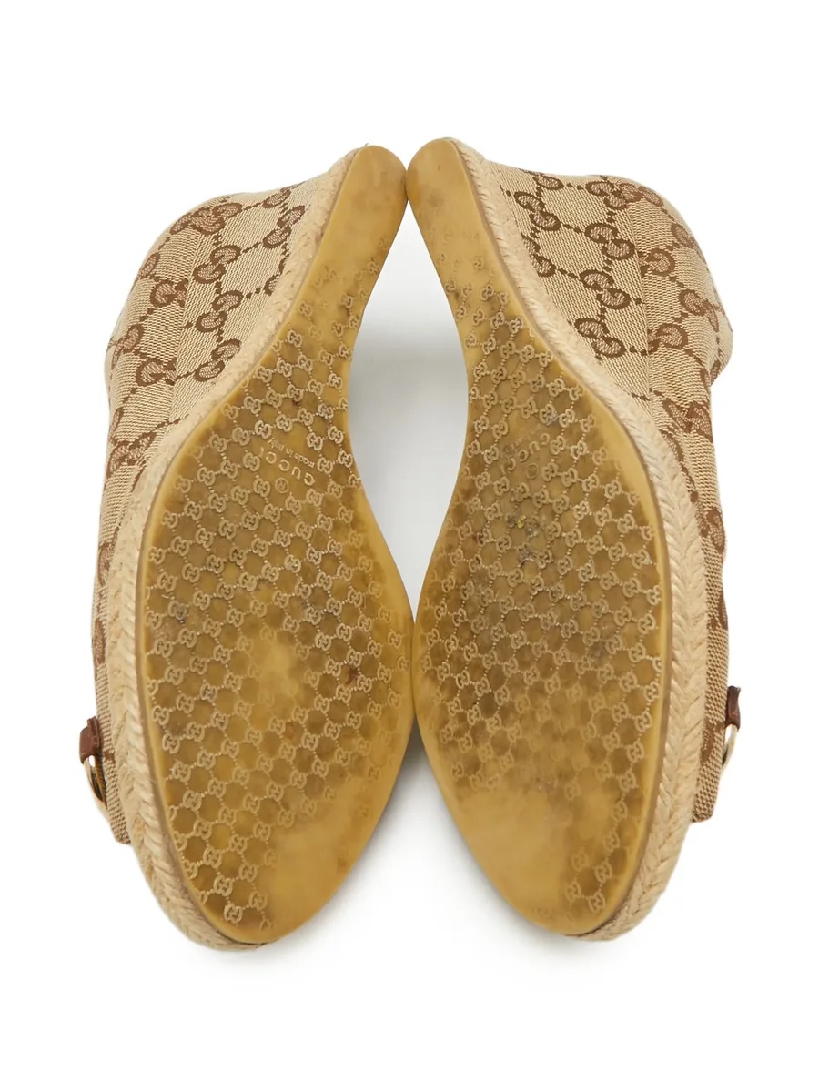 canvas horsebit espadrille pumps 3