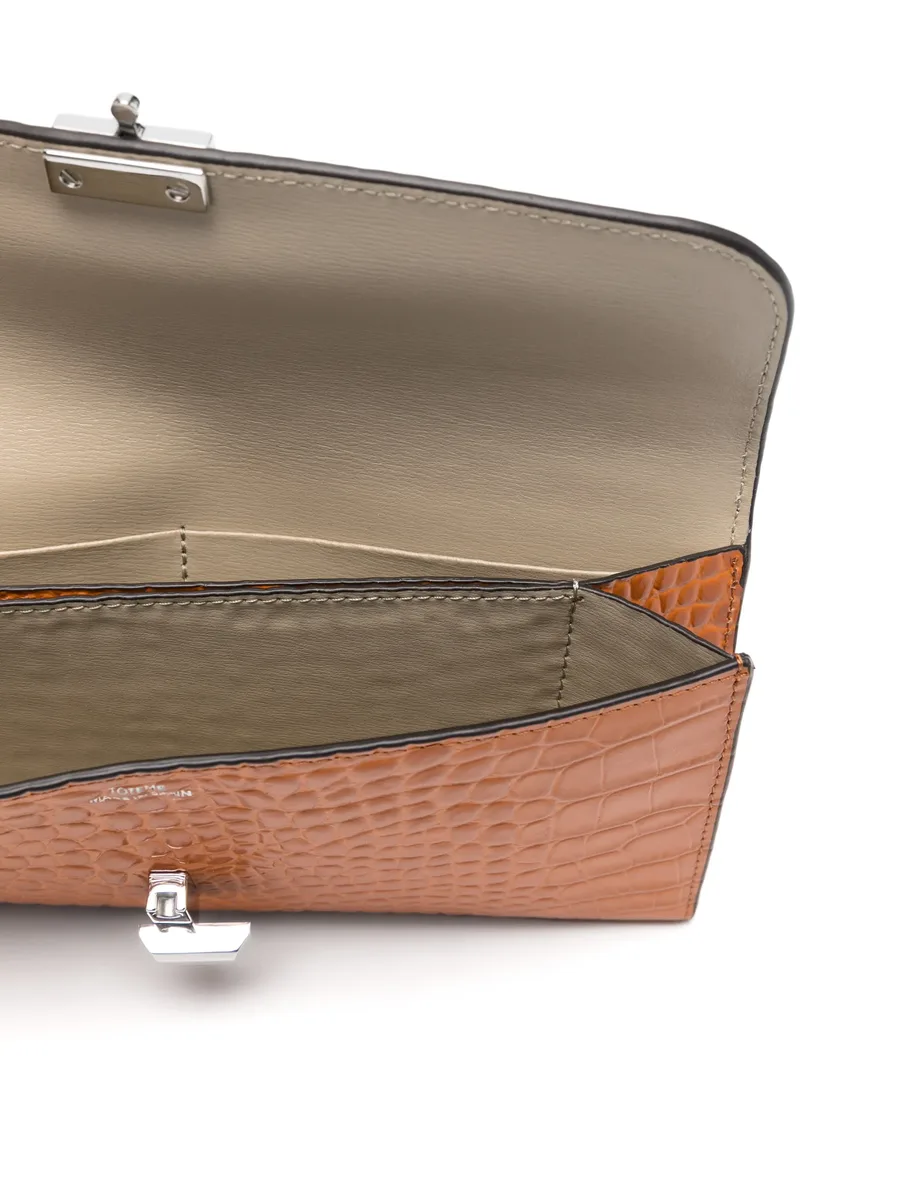 T-lock crocodile-embossed wallet 6