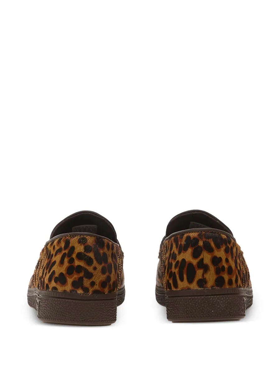 Handball Spezial leopard-print leather loafers 6