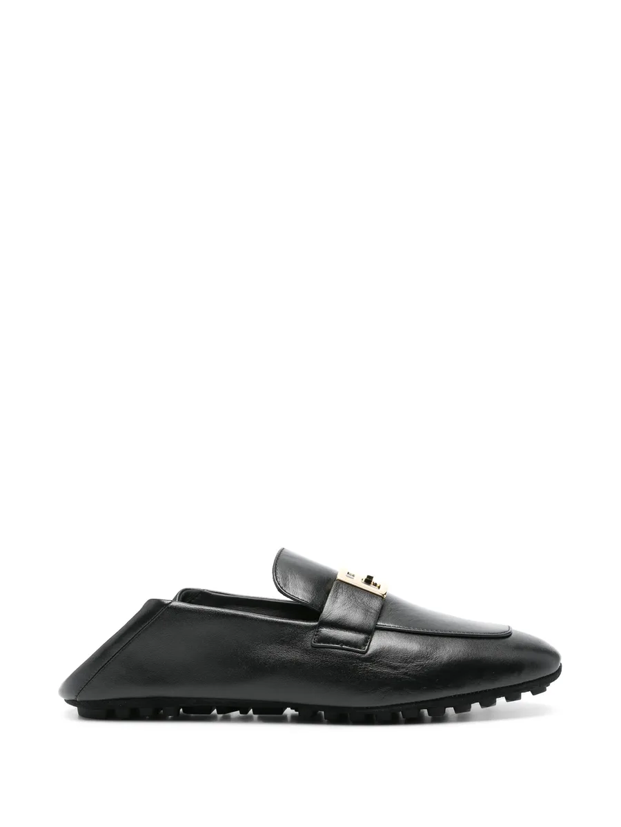 Baguette leather loafers 9