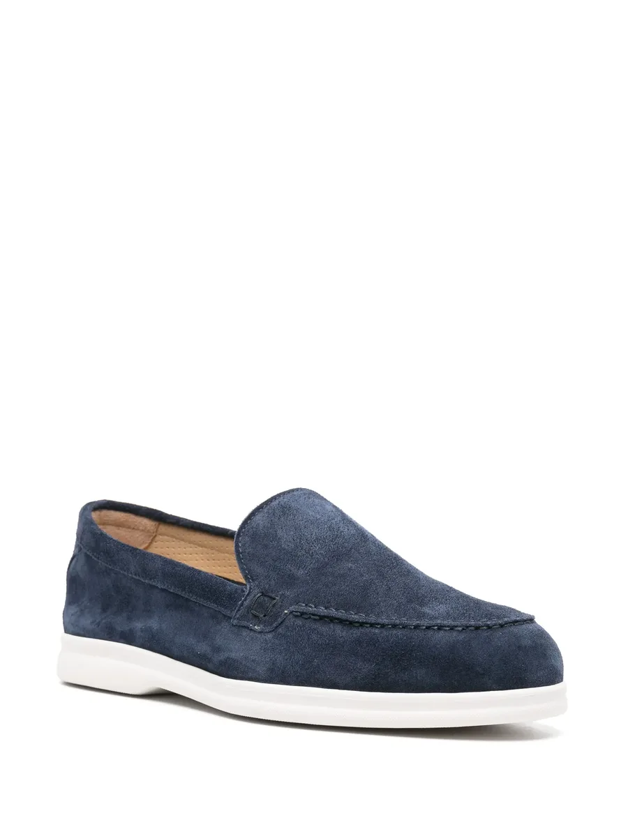 almond-toe suede loafers 3