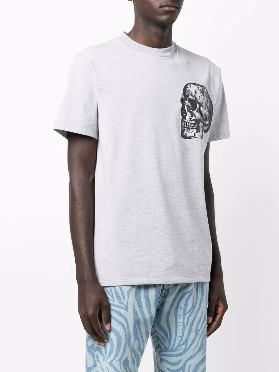 skull-print cotton-blend T-shirt 8