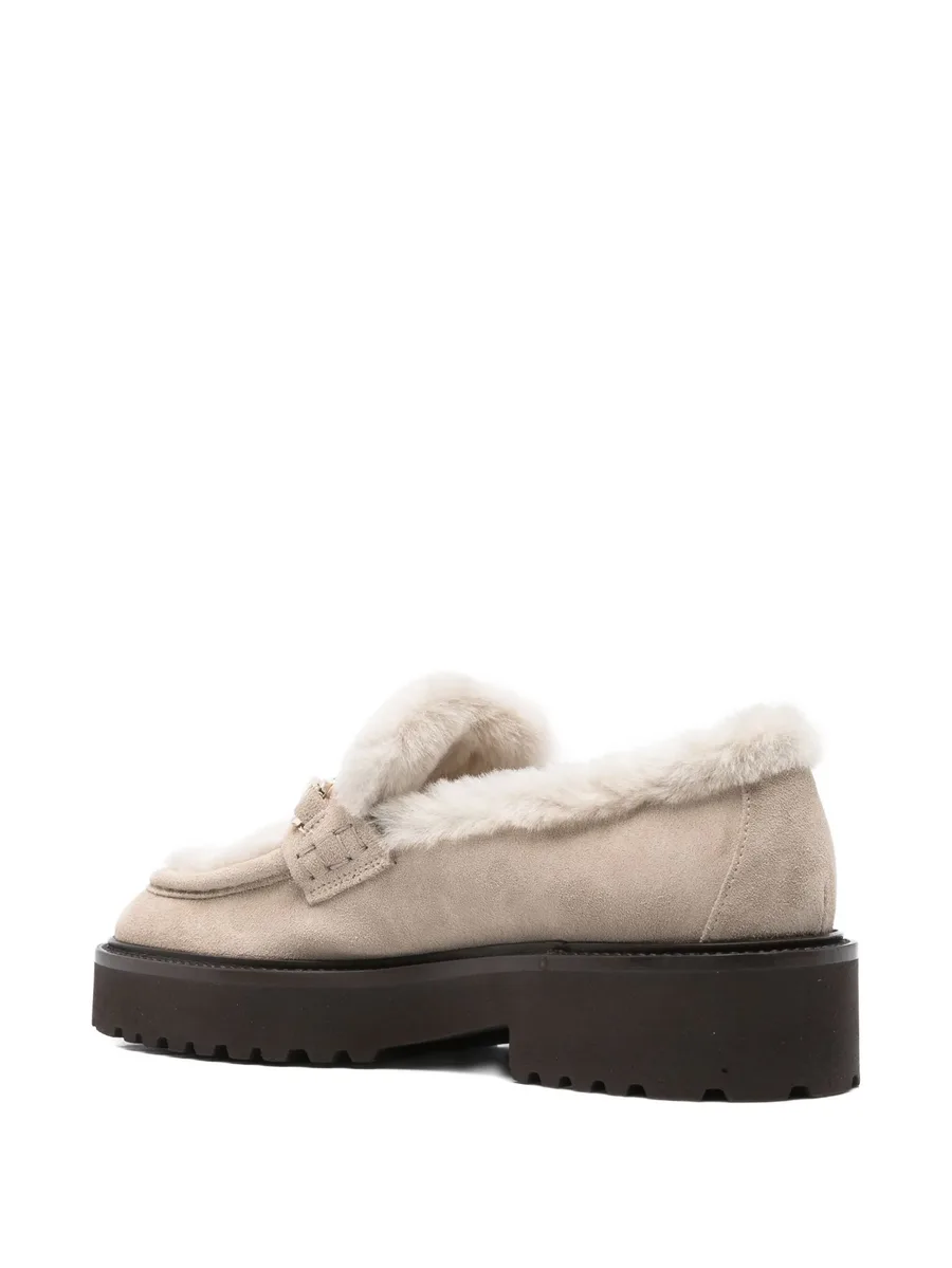 40mm shearling platform loafers 6