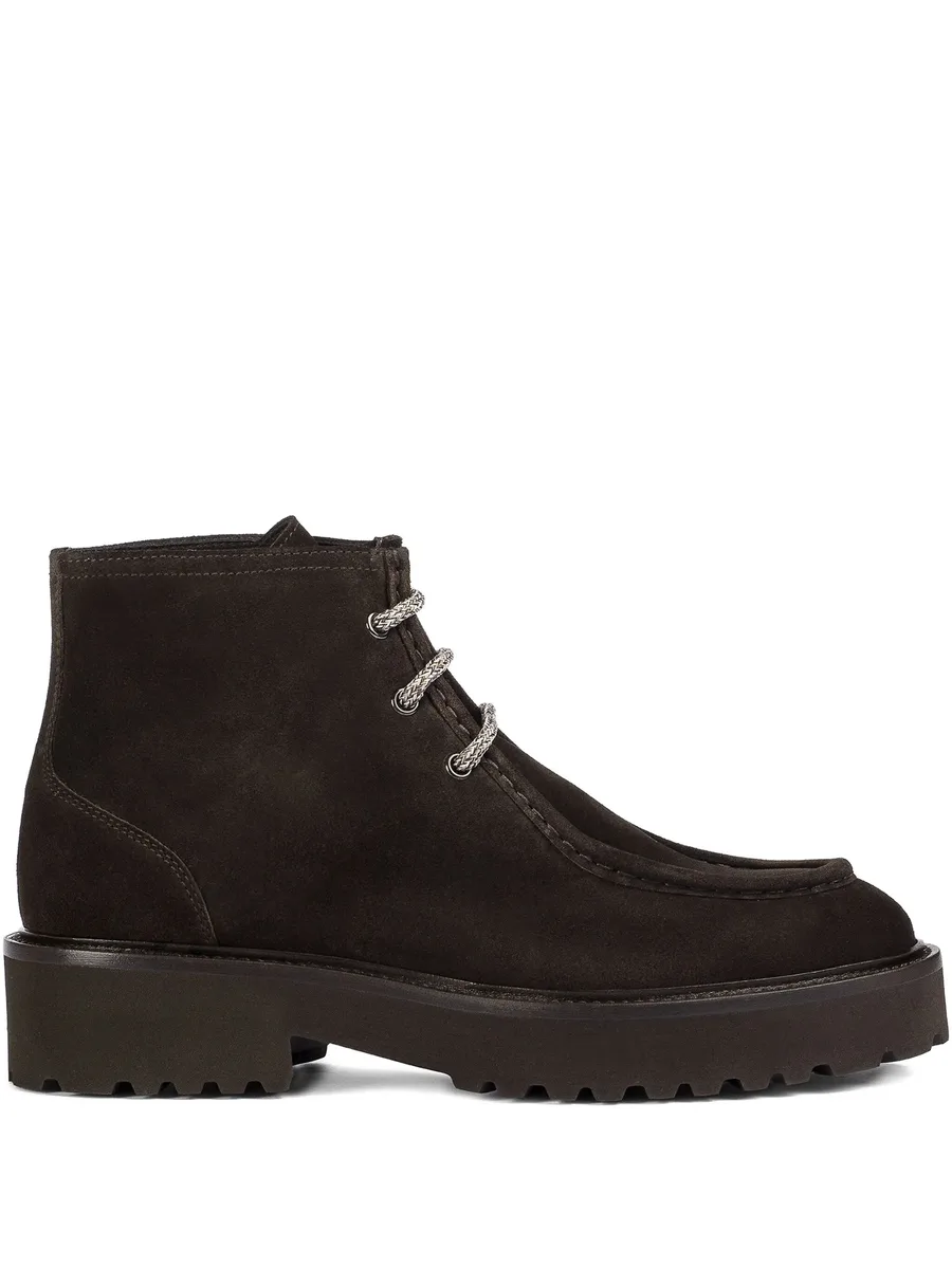 suede lace-up boots 1