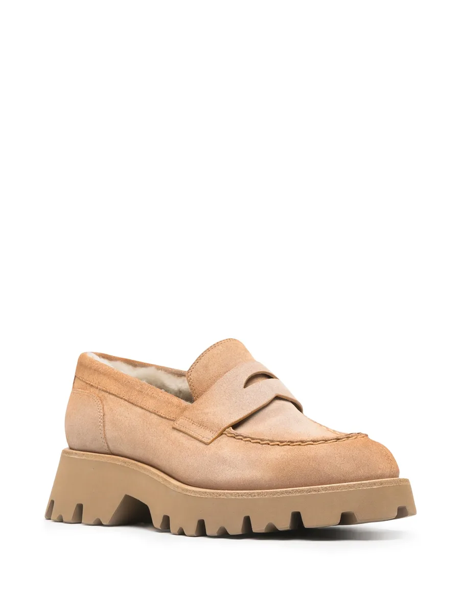 penny slot suede loafers 3