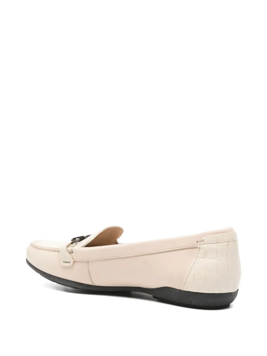 Annytah chain-detail embossed loafers 5