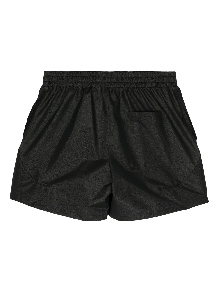 Space logo-embossed track shorts 3